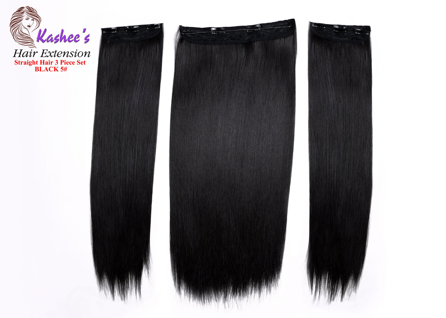 Synthetic Straight Natural Black Hair Extension 24-26 INCH