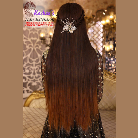 Synthetic Straight Choco Brown Hair Extension 24-26 INCH