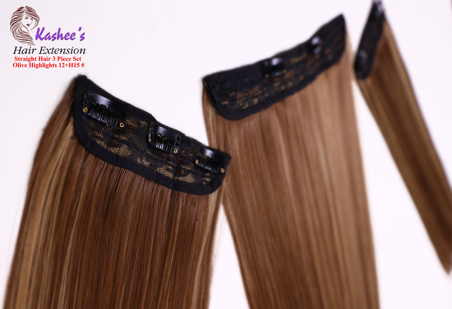 Synthetic Straight Hazel + Olive Gold Hair Extension 24-26 INCH